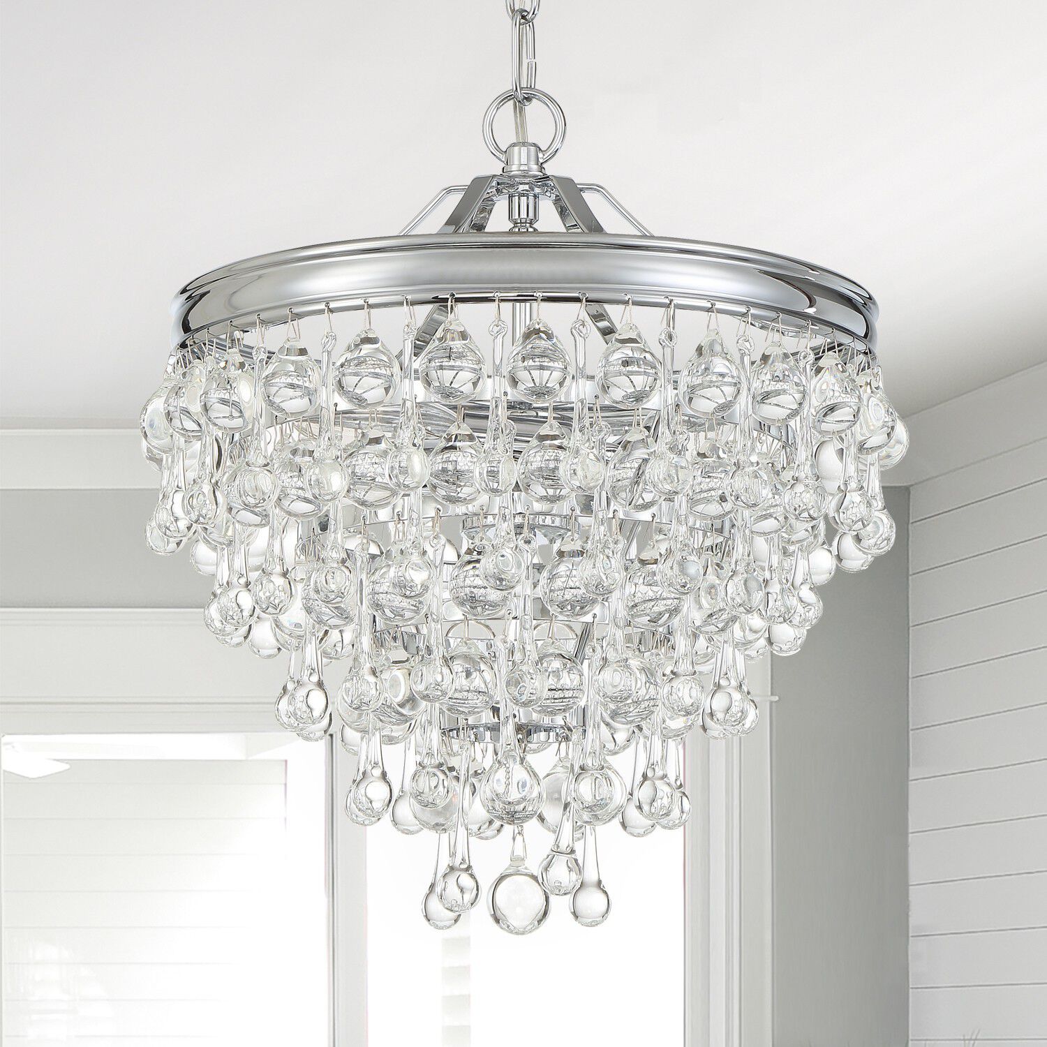 Calypso 3 Light 13 inch Polished Chrome Chandelier Ceiling Light