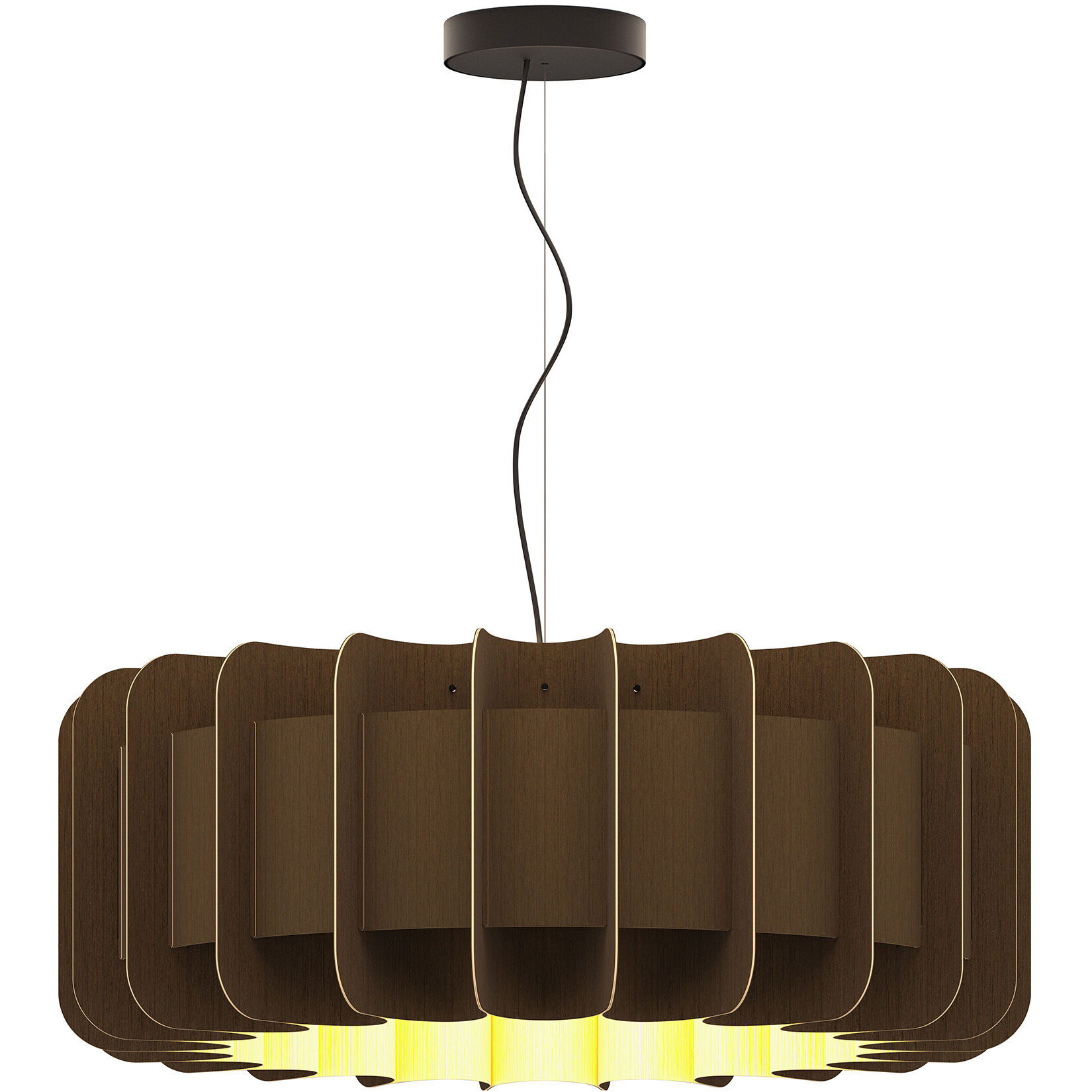 Clarissa 1 Light 29.1 inch Black Pendant Ceiling Light in Ebony/Ash, 29 in, WEP Collection