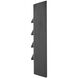 Louvered Brick Light 12v 10.30 watt Satin Black Step Light