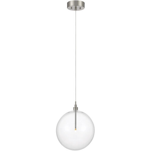 Modern LED 14 inch Brushed Nickel Pendant Ceiling Light