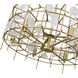 Garroway 6 Light 24 inch Aged Brass Chandelier Ceiling Light