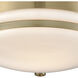 Riley 1 Light 10 inch Satin Brass Flush Mount Ceiling Light