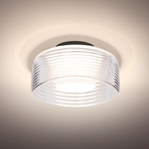 Belu LED 7.88 inch Black Flush Mount Ceiling Light