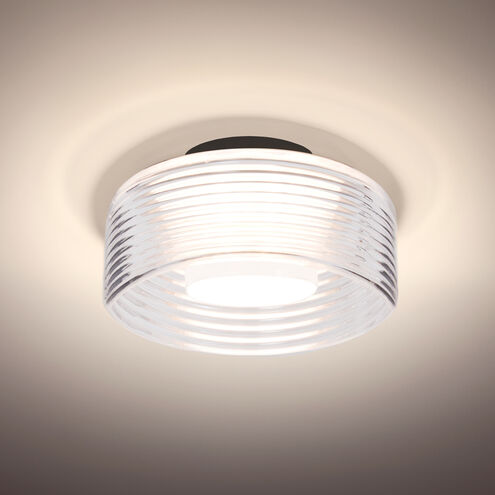 Belu LED 7.88 inch Black Flush Mount Ceiling Light