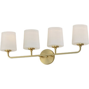 Bristol 4 Light 29 inch Satin Brass Bath Vanity Wall Light