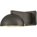 Vargas 14 inch 5.00 watt Black Oxide with Gold Leaf Task Sconce Wall Light