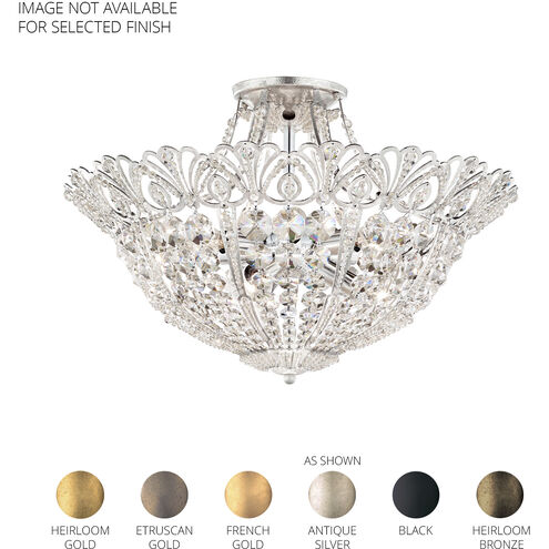 Rivendell 9 Light Heirloom Bronze Semi-Flush Mount Ceiling Light in Radiance