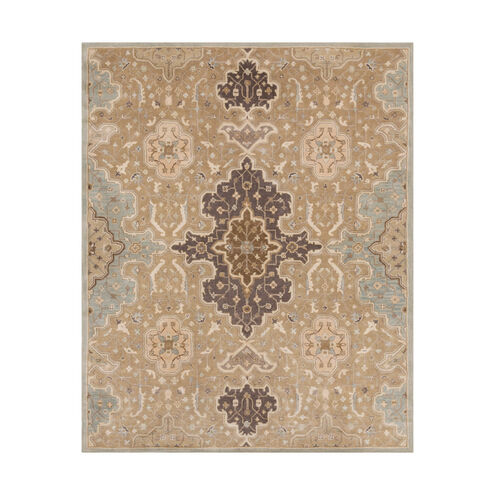 Castello 120 X 96 inch Taupe/Camel/Khaki/Medium Gray Rugs, Wool