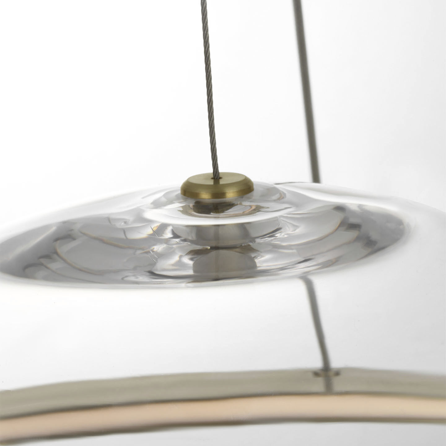 Barbara Barry Cosmos LED 27.5 inch Soft Brass Ring and Orb Chandelier Ceiling Light