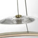 Barbara Barry Cosmos LED 27.5 inch Soft Brass Ring and Orb Chandelier Ceiling Light
