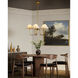 Alora Mood Rosemary 5 Light 31.13 inch Brushed Gold Chandelier Ceiling Light in Brushed Gold and Folded White
