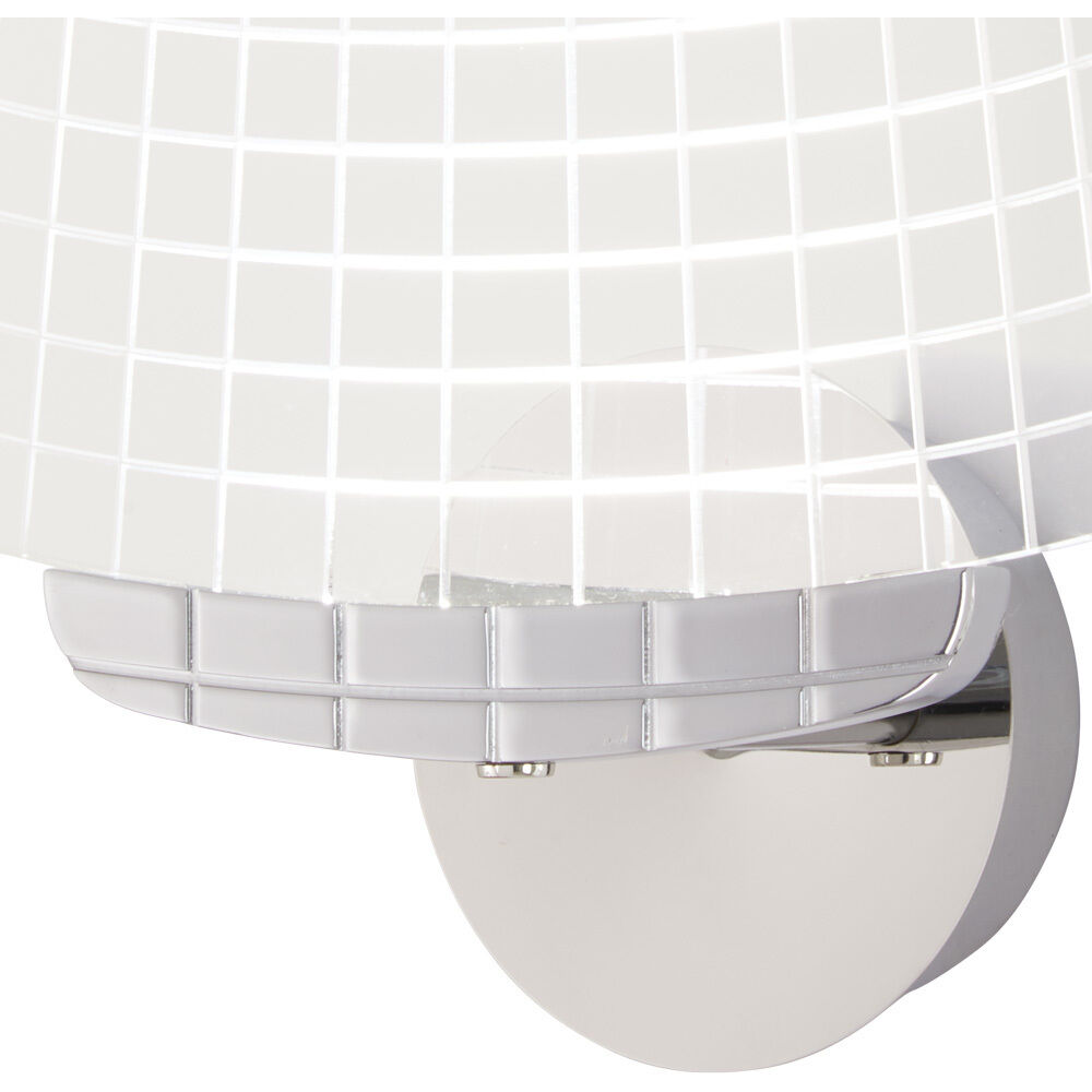 John LED 12 inch Chrome Wall Sconce Wall Light