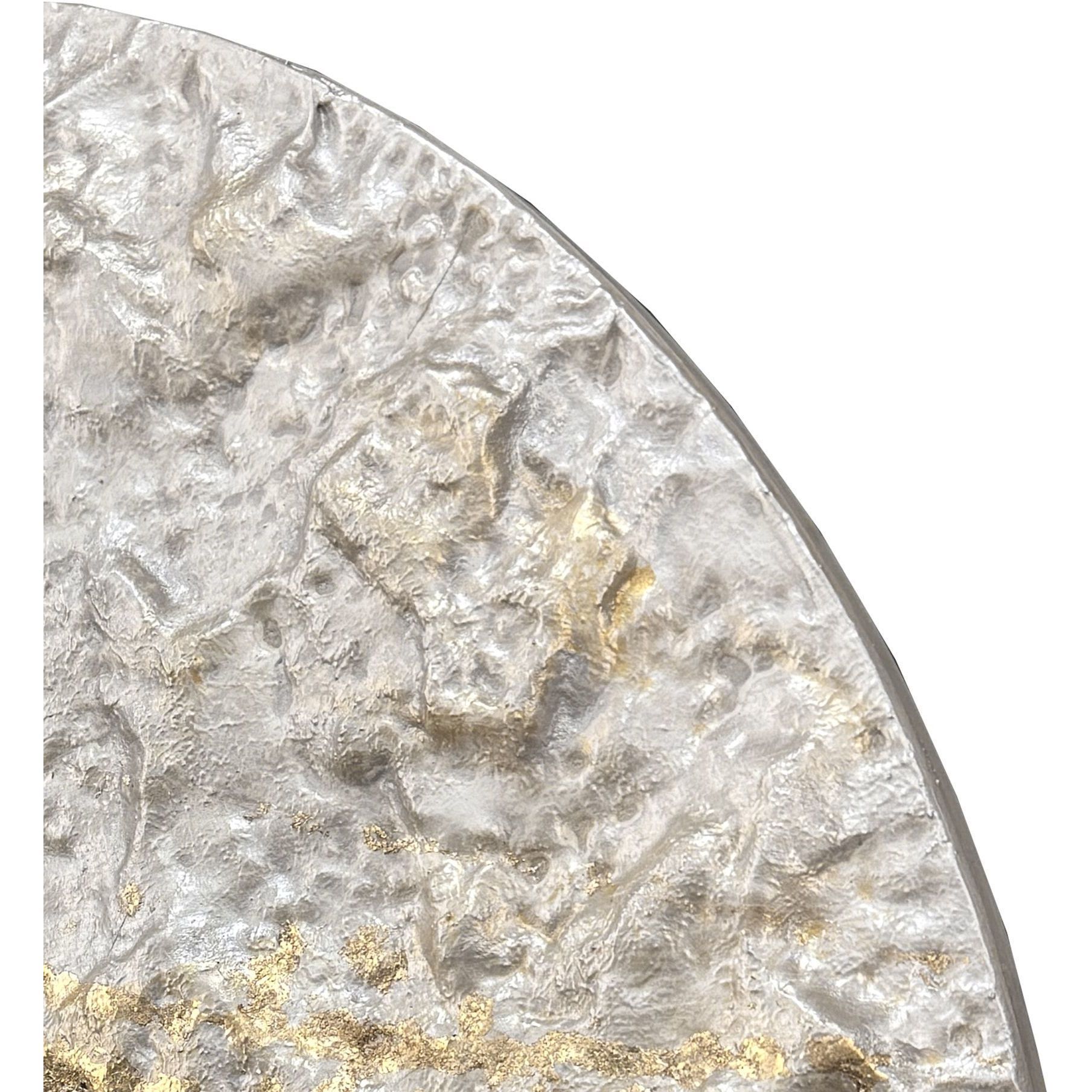 Metallic Mercury White and Gray and Metallic and Neutral Wall Sculpture, The Studio