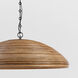 Suzanne Kasler Emerson LED 29.25 inch Bronze Pendant Ceiling Light in Natural Rattan