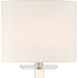 Clifton Bath Sconce Wall Light in Polished Nickel