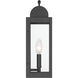 Calandra 2 Light 15 inch Sand Coal Black and Legacy Brass Outdoor Wall Lantern