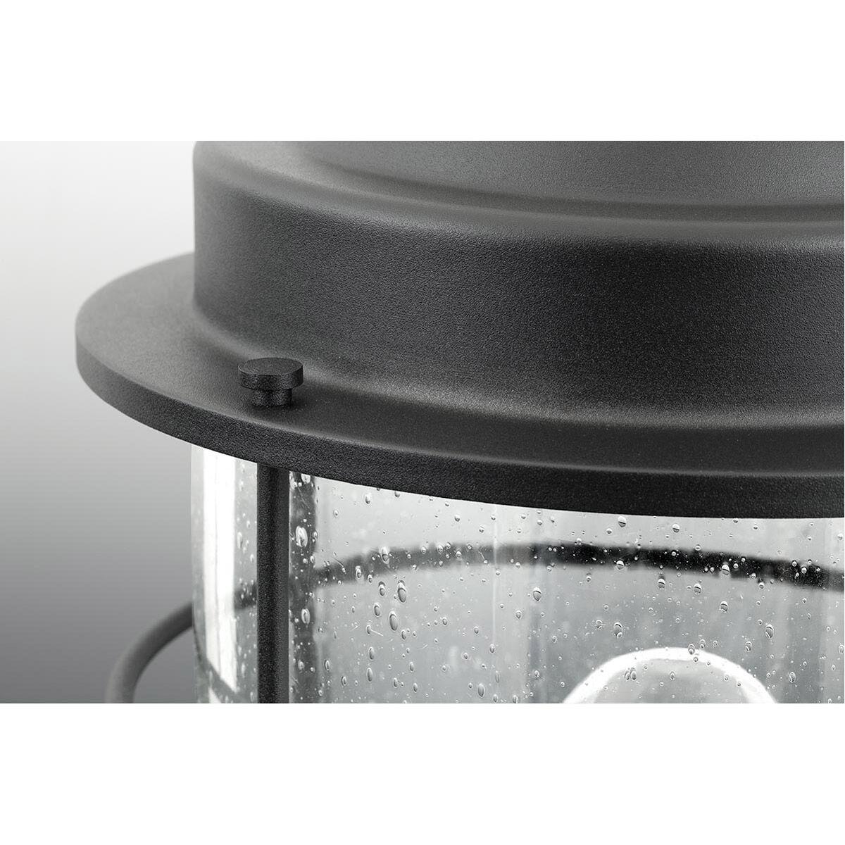 Flatts 1 Light 16 inch Black Outdoor Wall Lantern
