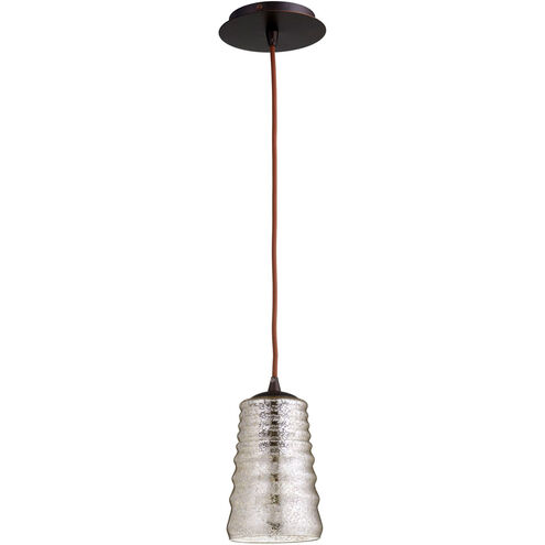 Ariel 1 Light 5 inch Oiled Bronze Pendant Ceiling Light