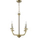 Stanza 4 Light 20.15 inch Brushed Polished Nickel / Satin Brass Chandelier Ceiling Light