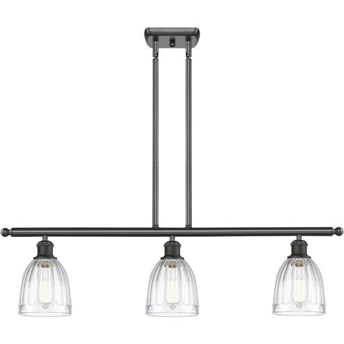 Ballston Brookfield LED 36 inch Oil Rubbed Bronze Island Light Ceiling Light in Clear Glass, Ballston