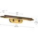 Caillier 26 watt 29.25 inch Lacquered Bronze Picture Light Wall Light