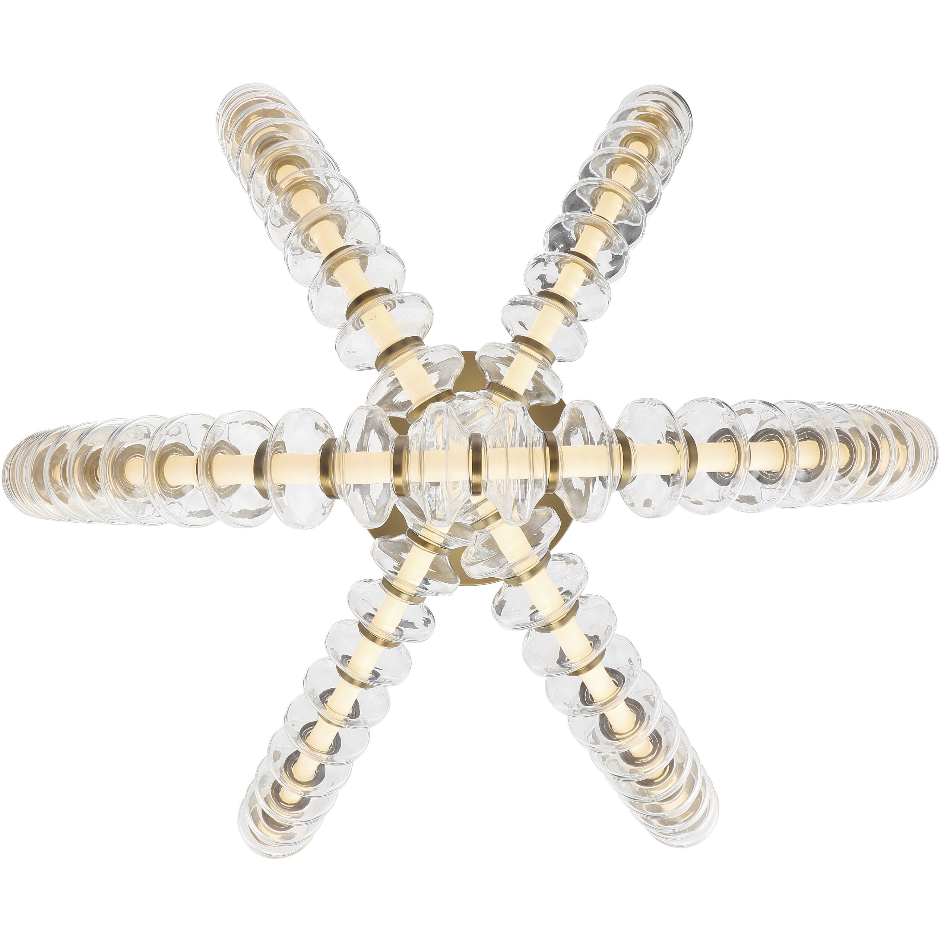 Pearl LED 28 inch Legacy Brass Flush Mount Ceiling Light