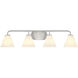 Blair 4 Light 35 inch Satin Nickel Bath Wall Light