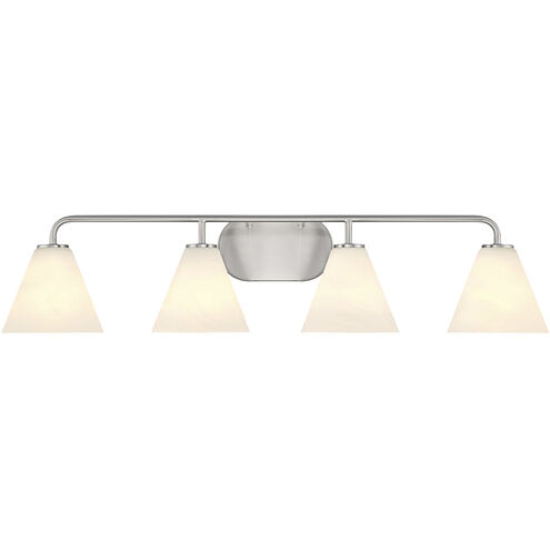 Blair 4 Light 35 inch Satin Nickel Bath Wall Light
