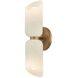 Hermann 2 Light 4.75 inch Patina Brass Bath and Vanity Wall Light