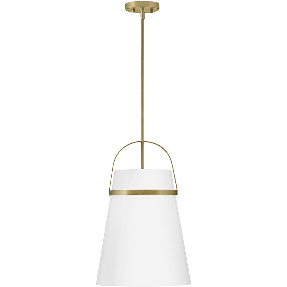 Tori 1 Light 14 inch Lacquered Brass Pendant Ceiling Light