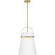 Tori 1 Light 14 inch Lacquered Brass Pendant Ceiling Light