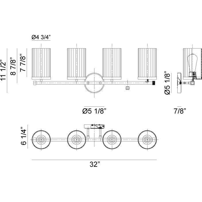 Liberty Wall Sconce Wall Light in Black