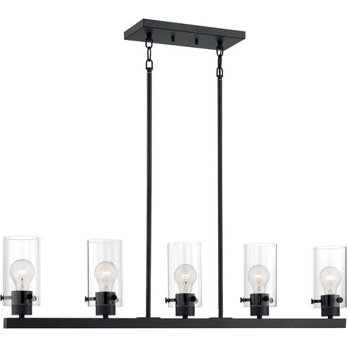 Sommerset 5 Light 5 inch Matte Black Pendant Ceiling Light