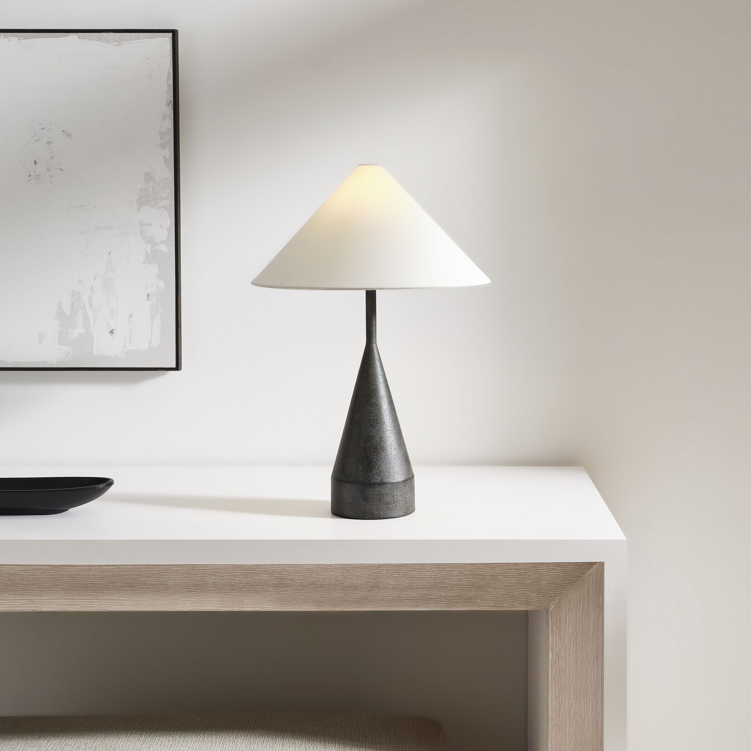 Kelly by Kelly Wearstler Brachion 20.88 inch 60 watt Black Pearl Table Lamp Portable Light