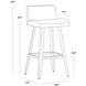 Dani 33.5 inch Onyx Counter Stool