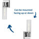 Clarion 1 Light 5 inch Polished Chrome Bath Vanity Wall Light