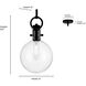 Strayhan 1 Light 5.75 inch Modern Gold Mini Pendant Ceiling Light