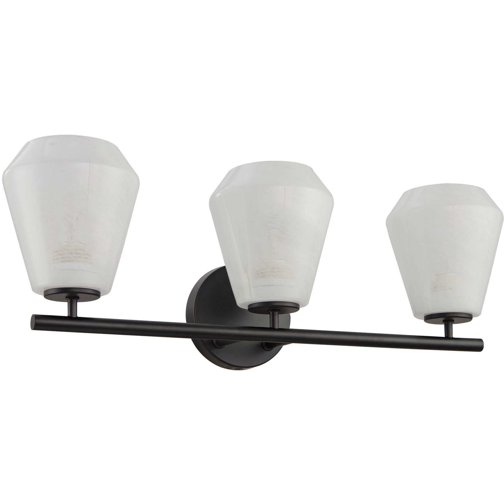 Brooke 3 Light 22.5 inch Black Bathroom Vanity Wall Light