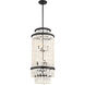 Shimmering Elegance 6 Light 16 inch Sand Coal Foyer Pendant Ceiling Light