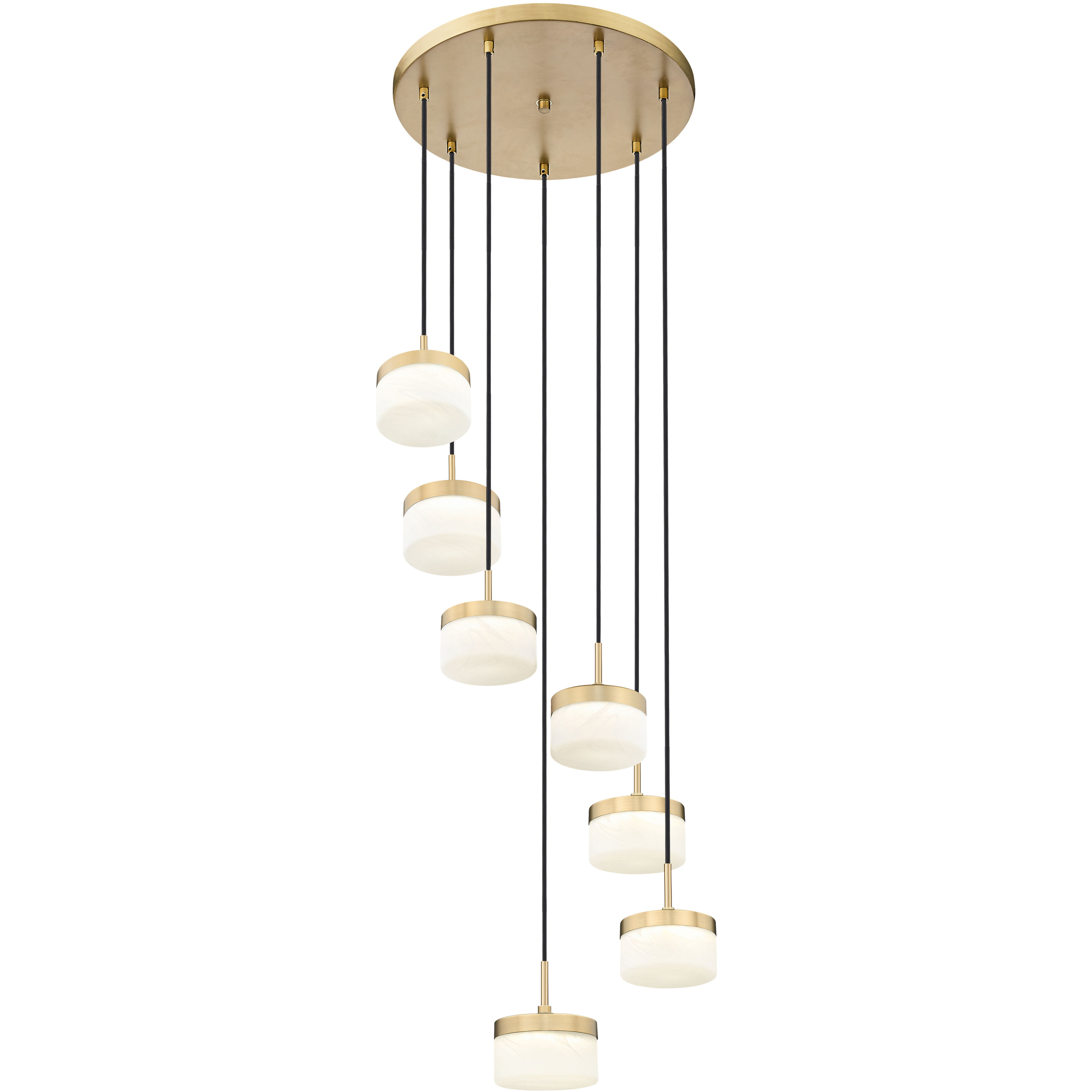 Renaud LED 21 inch Modern Gold Chandelier Ceiling Light