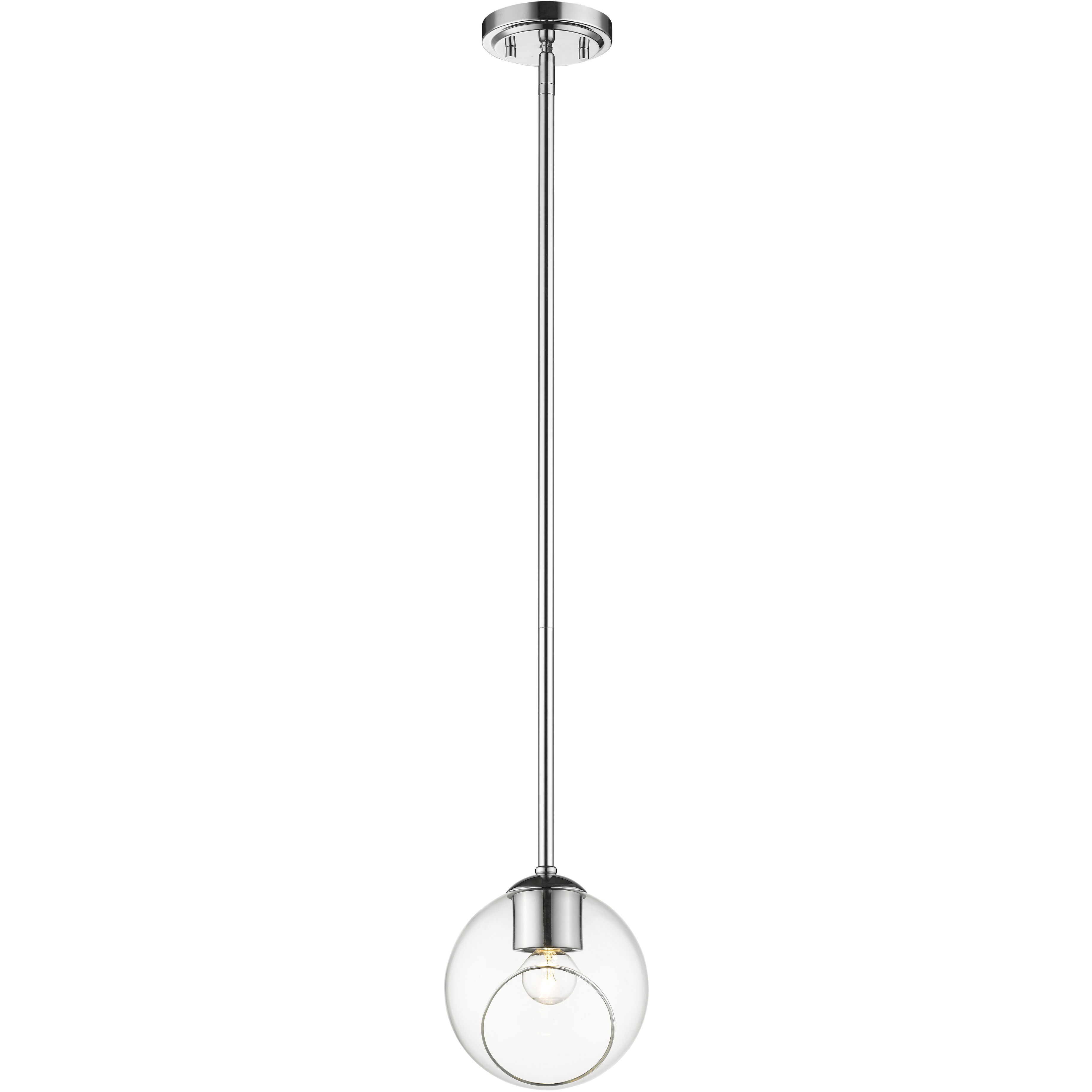 Marquee 1 Light 5.7 inch Chrome Pendant Ceiling Light