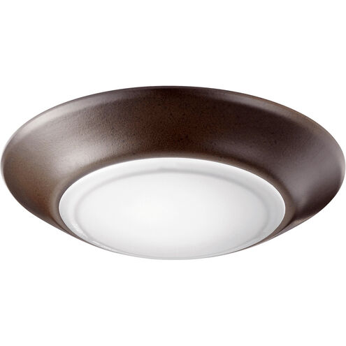 Miscellaneous LED 6 inch Oiled Bronze Flush Mount Ceiling Light, White Acrylic