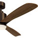 Ridley Ii 52 inch Oil Brushed Bronze with Walnut Blades Ceiling Fan