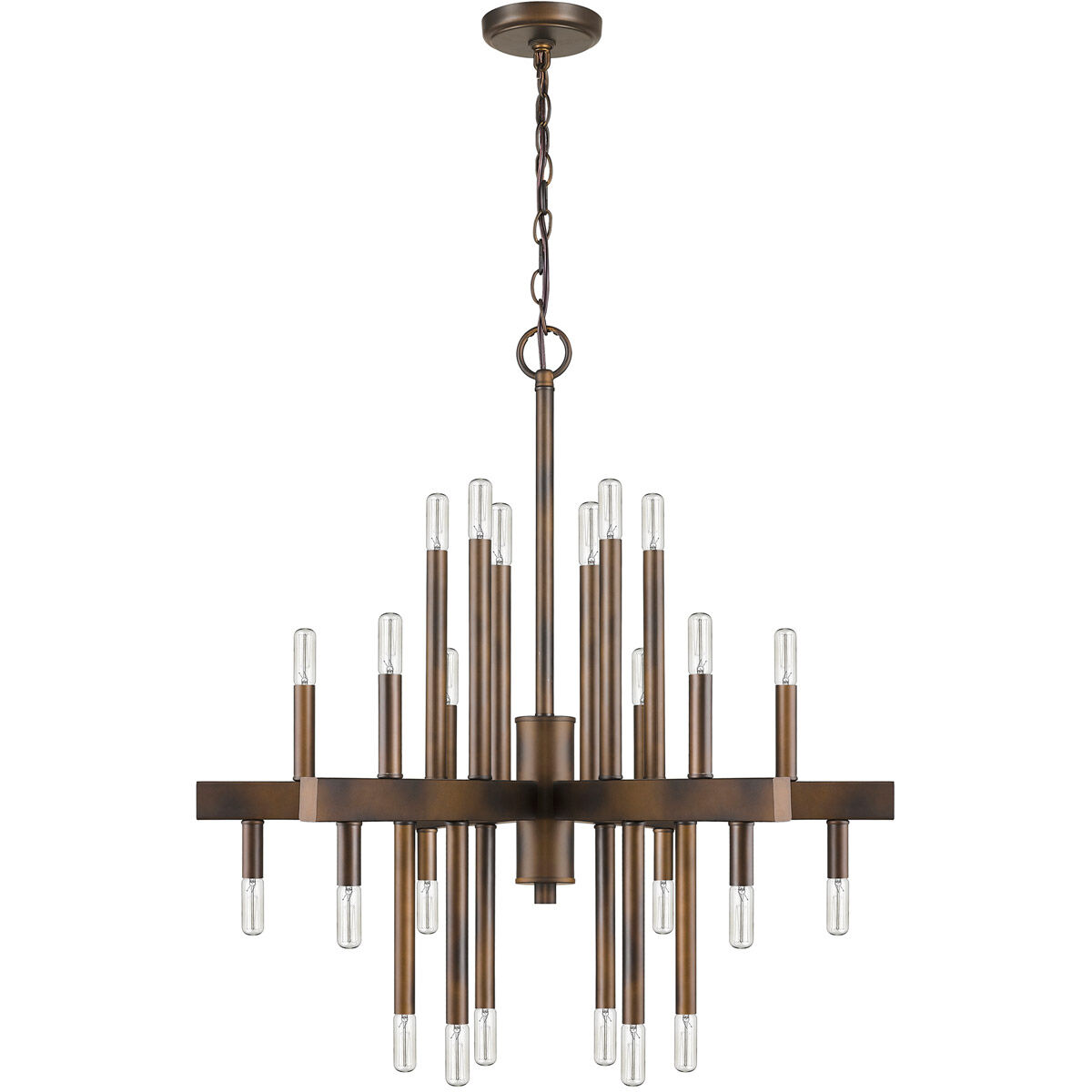 Fallon 24 Light 28 inch Oil Rubbed Bronze Chandelier Ceiling Light