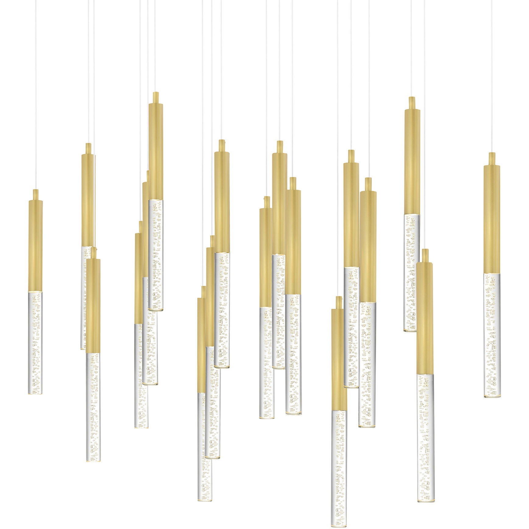 Dragonswatch LED 48 inch Satin Gold Chandelier Ceiling Light