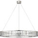 Chapman & Myers Iterna LED 40 inch Polished Nickel Ring Chandelier Ceiling Light