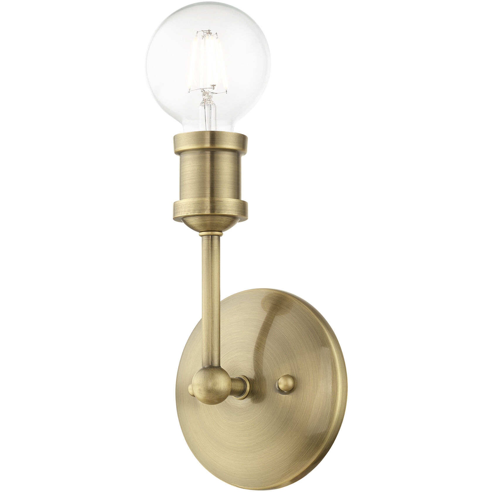 Lansdale 1 Light 5 inch Antique Brass Vanity Sconce Wall Light