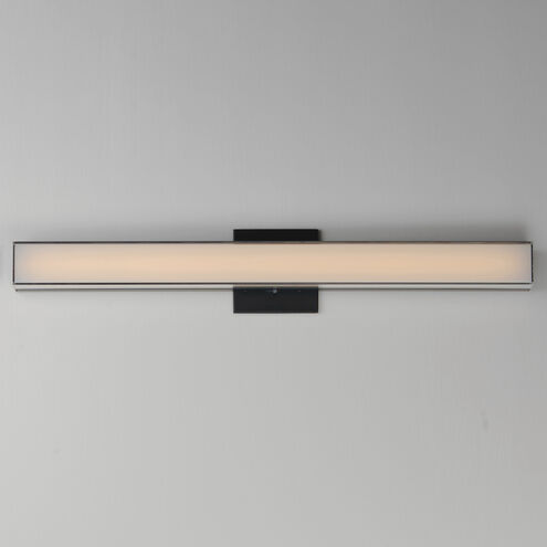 Edge LED 30 inch Black Bath Vanity Light Wall Light
