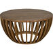 Francis 35 X 35 inch Clear Coat Flat Coffee Table