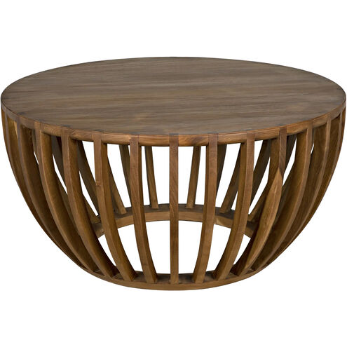 Francis 35 X 35 inch Clear Coat Flat Coffee Table